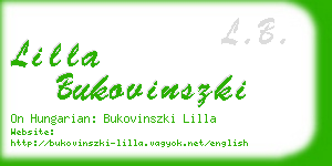 lilla bukovinszki business card